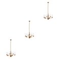 thumbnail image 1 of Guardoinrt HO Scale Hanging Chandelier Model Contemporary Ceiling Light Fixture Gold 14.5cm 3Set, 1 of 1