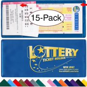 StoreSMART® - Ticket Holders 15-Pack - Plastic - Winner's Circle Collection (LTWIN)