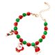 thumbnail image 4 of Pulseras navideñas, pulseras de cuentas, colgante, dije, cuerda de mano, joyería de muñeca ajustable, 4 of 7