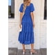 thumbnail image 2 of Vestido PRETTYGARDEN Midi de Verano 2025 Azul Real Talla Grande, 2 of 6