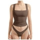 thumbnail image 1 of Camiseta sin mangas sexy con cuello cuadrado y espalda descubierta, tirantes ajustables, ropa de club, para mujer - XS-XL, 1 of 5