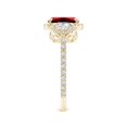 thumbnail image 3 of ANGARA Lab Grown 1.4 Ct Cushion Ruby and Half Moon Diamond Halo Ring for Women in 14K Yellow Gold (Size-8x6mm) | July Birthstone, Birthday, Anniversary, Jewelry Gift for Women | Lab-Grown Ruby Ring, 3 of 7
