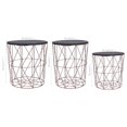 thumbnail image 4 of vidaXL Coffee Tables 3 pcs Copper, 4 of 5