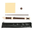 thumbnail image 2 of 8 Hole Soprano Recorder Instrument German Style C Key Flute ABS Detachable Design Exquisite Craftsmanship Comfortable Playability Convenient Storage Black with Protective Case for, 2 of 7