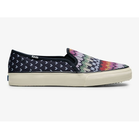

Keds Double Decker Fair Isle Canvas Slip On Sneaker Women Navy Multi