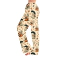 thumbnail image 2 of Kintue Womens Pumpkin Pajamas, Cute Halloween Pajama Pants, Funny Ghost Print Wide Leg Trousers, Comfy Fall Loungewear Bottoms, 2 of 7