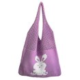 thumbnail image 1 of Bolsa De Hombro Bolsa vagabundo de estética tejida de supermercado de conejo de dibujos animados ecológico para mujeres niñas Tmvgtek Para Estrenar, 1 of 7