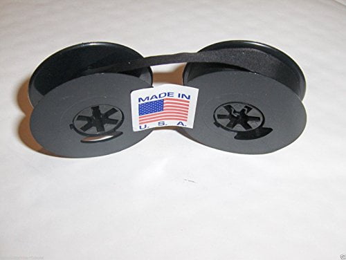 Olympia De Luxe Deluxe Manual Portable Typewriter Ribbon Black Twin Spool 2 PACK