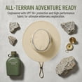 thumbnail image 4 of Tirrinia Fishing Hiking Hat for Women Safari Sun Hat Wide Brim Camping Hiking Fishing Hunting Boating Safari Cap with Adjustable Drawstring Boonie UPF 50+ Tan, 4 of 7