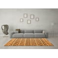 thumbnail image 3 of Ahgly Company Indoor Rectangle Abstract Orange Modern Area Rugs, 7' x 10', 3 of 4