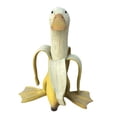 thumbnail image 1 of Small Size Duck Gardening Ornament Banana Yellow Duck, 1 of 8