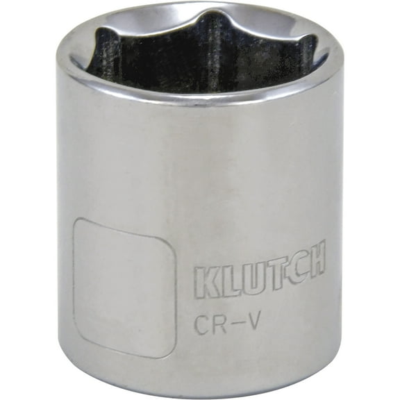 Klutch 1/2in.-Drive, 6-Point Socket, Metric, 30mm
