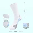 thumbnail image 6 of Mightlink 1 Pair Sports Socks Thickened High Elasticity Breathability Non-pilling Foot Protector Fiber Mid Calf Non Slip Sports Socks for Sports, 6 of 7