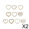 thumbnail image 1 of 2x Marcos Decorativos Para Scrapbooking, Papel, Manualidades, Suministros Para Hacer Tarjetas, Planificador, Diario, Corazón, 1 of 8
