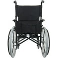 thumbnail image 4 of Karman Healthcare  LT-980 18 in. seat 24 lbs. Ultra Lightweight Wheelchair with Swing Away Footrest in Black, 4 of 8