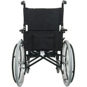 Karman Healthcare LT-980 18 in. seat 24 lbs. Ultra Lightweight Wheelchair with Swing Away Footrest in Black