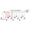 thumbnail image 3 of BSJJY Led Curtain String Light Star Moon Icicle Light with 8 Lighting Modes with Timer Remote power supply Operated Dimmable Fairy String for Window Wall Home Decoration, 3 of 3