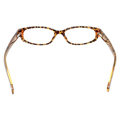 Calabria Viv 725 Designer Reading Glasses in Brown-Leopard ; +1.50
