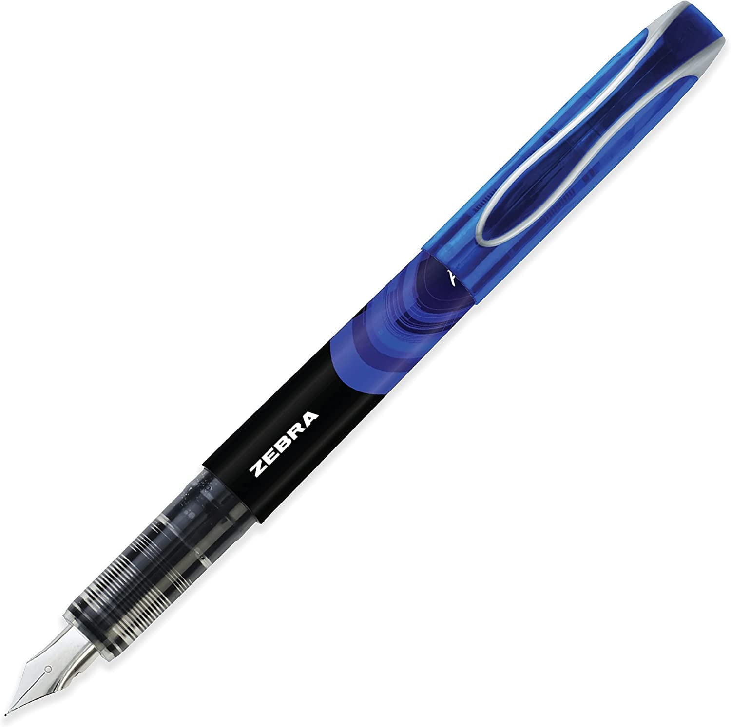 Zebra Fuente - Disposable Fountain Pen - Black, Green, Light Blue, Blue, Violet, Pink, Red Ink - 2 of Each - Pack of 14