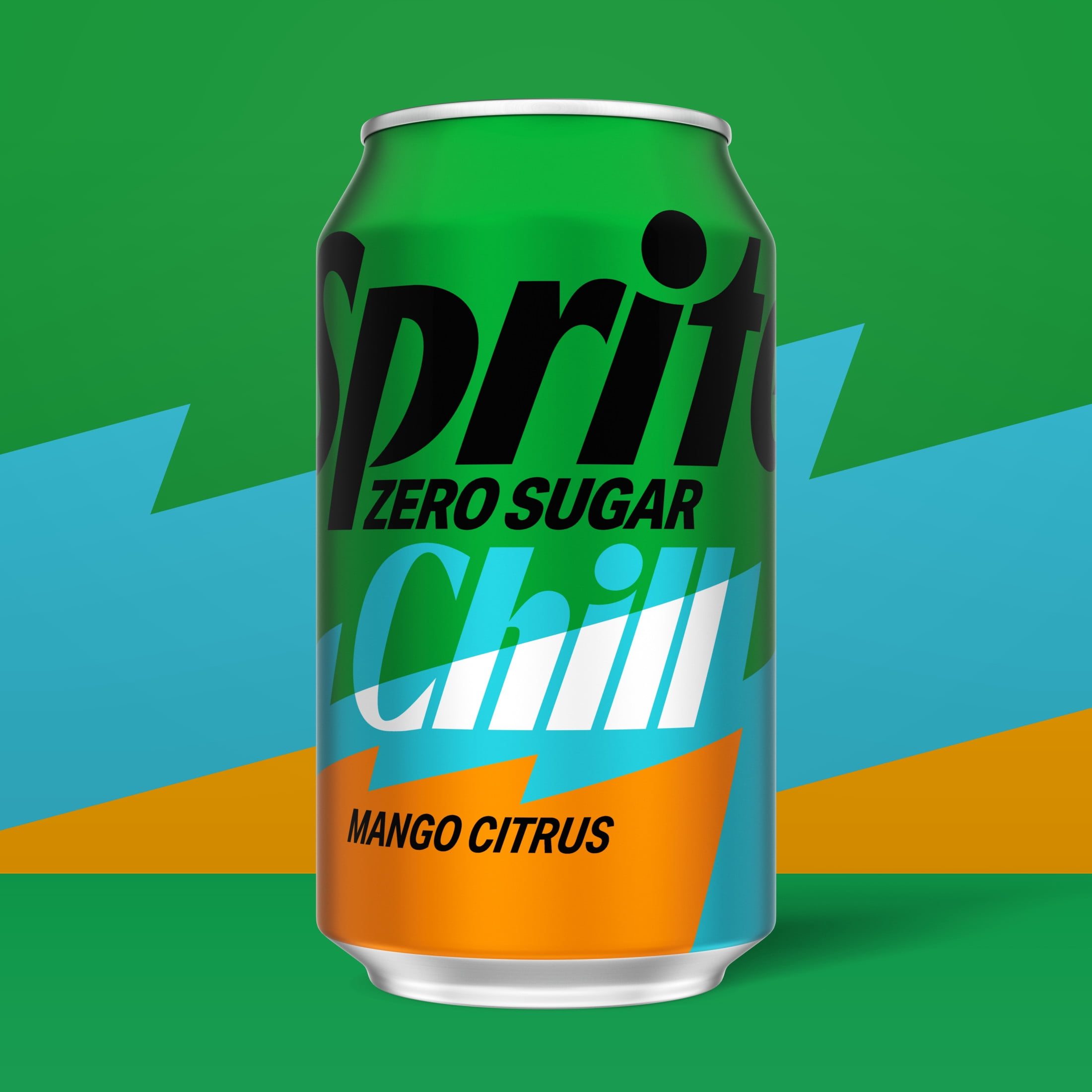 Sprite Zero Sugar Chill Mango Citrus Soda Pop Cans, 12 fl oz, 12 Pack