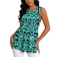 thumbnail image 6 of LYEAA Sleeveless Tank Tops for Women Crewneck Loose Tunic Shirts Print Summer Pullover Tees Leisure Clothes, 6 of 6