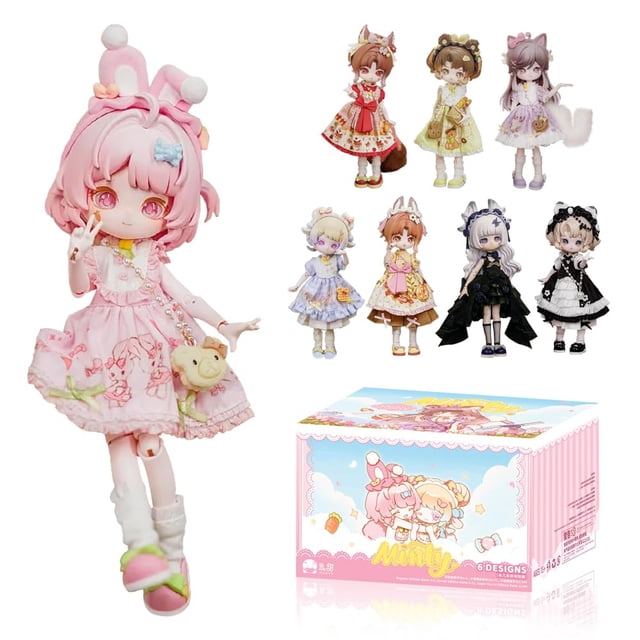 Xindon Minty The Fantasy Forest Series 1/12 Bjd Doll Ob11 Tamaño Figuras de acción Figuras de anime coleccionables Muñecas Mystery Box Regalos para niños y niñas (juego completo)