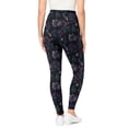 thumbnail image 3 of Woman Within Plus Size Tall Stretch-Cotton Knit Pull-On Printed Pocket Leggings, 3 of 5