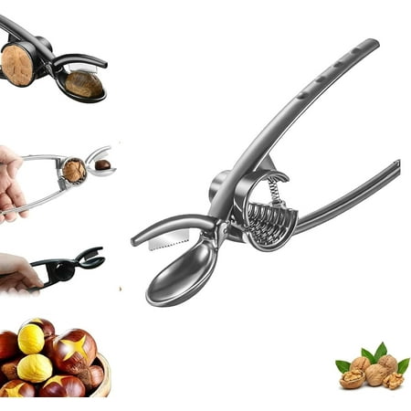 

2-In-1 Nut Cracker Walnut Nut Cracker Tool Pecan Cracker Tool Chestnut Cutter Tool Can Easily Crack Nuts Nut Crackers For All Nuts