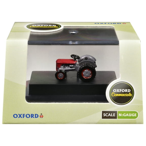 Ferguson Tractor Red and Gray 1/148 (N) Scale Diecast Model car by Oxford Diecast