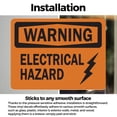 thumbnail image 3 of (2 Pack) Electrical Hazard OSHA Warning Sign 5 Inch X 3.5 Inch Vinyl Label Decal Sticker Weather Resistant, UV Protected for Workplace, Business, and Construction Site, Made in the USA, 3 of 7