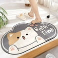 thumbnail image 3 of Billuyoard Alfombra Mezclada Suave Y Absorbente para Una Experiencia De Baño Acogedora Alfombra Antideslizante Absorbente Alfombra De Baño Gato Type2 NO2, 3 of 6