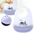 thumbnail image 3 of Silicone Cartoon Pattern Baby Bib Portable Adjustable Infant Cute Eating Saliva Towel#5, 3 of 4
