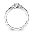 thumbnail image 2 of 10k White Gold 1/3 carat Lab Grown Diamond VS/SI+ G+ Complete Petite Engagement Ring, 2 of 6