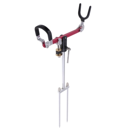 Wswqop 1 Piece Multifunction Fishing Rod Support Rack Ground Inserted For Hand Pole /