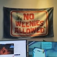 thumbnail image 5 of No Weenies Allowed Flag Banner 3x5Feet College Dorm Room Man Cave Frat Wall Outdoor Decor Flag With 4 Brass Grommets, 5 of 6