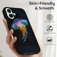 thumbnail image 5 of Compatible with Iphone 16 Case - Cute Soft Rainbow Luminescent Jellyfish Silicone Case Compatible with Iphone 16 Phone Case for Women Men, 5 of 6
