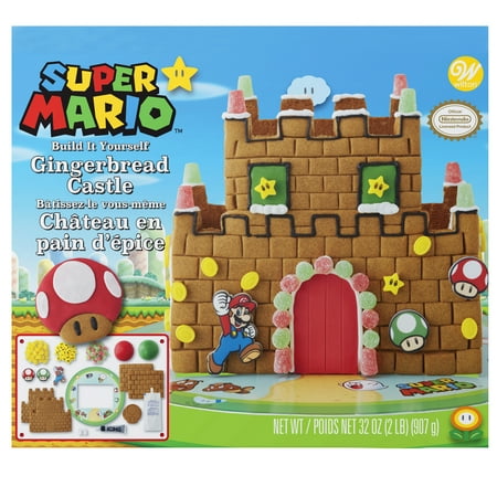 - Wilton Build-it-Yourself Nintendo Mario Bros. Gingerbread Castle Decorating Kit