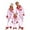 Pink, variant on Matching Family Christmas Pajamas Plush Christmas Pajamas Long Sleeve Button down Holiday Nightwear Top and Pajamas Pants Family Fall Outfits Matching Sets