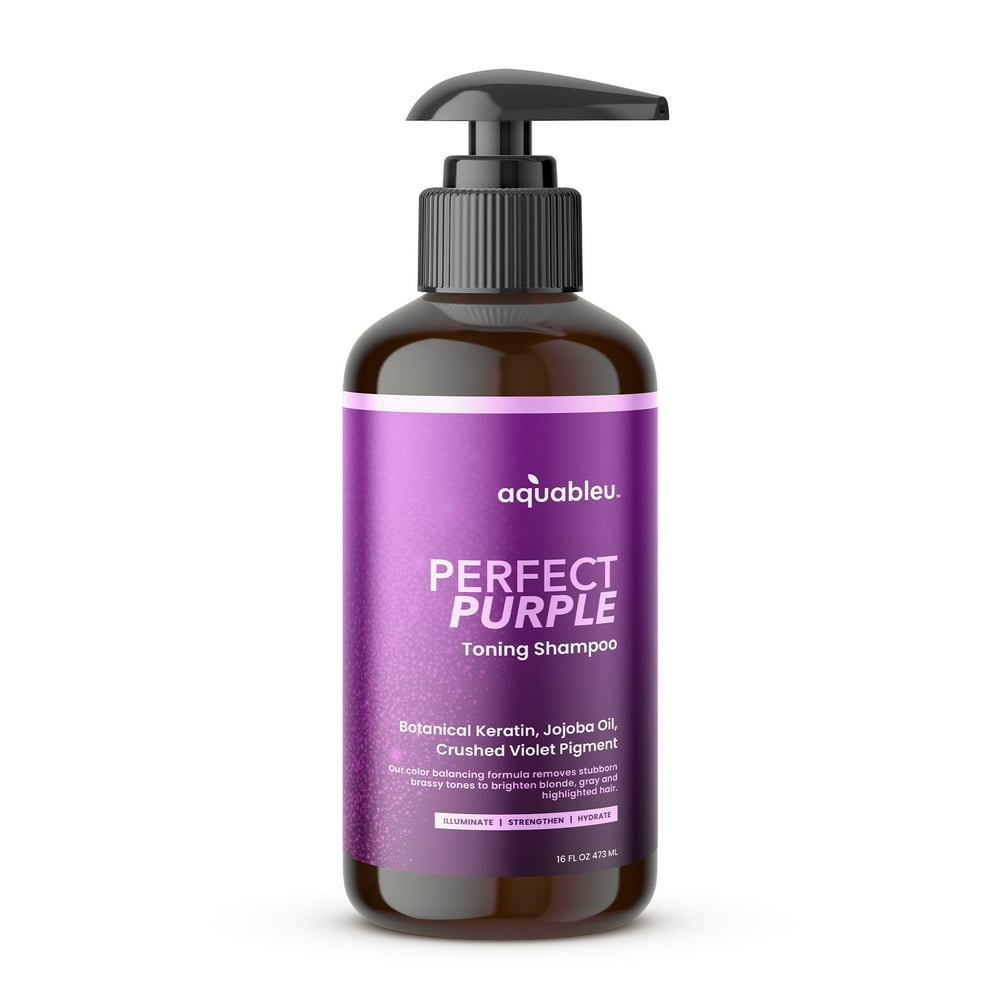 Aquableu Perfect Purple Shampoo Hair Toner Removes Brassy