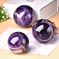 thumbnail image 3 of 1 bola de amatista natural de ensueño pulida, bola de masaje, piedra curativa de Reiki, decoración del hogar, regalos exquisitos, regalos de recuerdo, 3 of 5