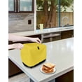 thumbnail image 4 of Fsddascl Yellow Toaster Cover 4 Slice, Large Kitchen Appliance Covers, Pure Yellow Toaster Oven Cover with Loop, Bread Machine Cover Polyester Dust Cover Protection, 4 of 5