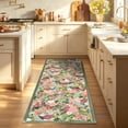 thumbnail image 6 of 2'x6' Floral Runner Rug,Non Slip Washable Boho Hallway Runner Rug with Rubber Backing,Soft Faux Wool Kitchen Runner,Low-Pile Carpet for Bedroom, Entrance, 6 of 7
