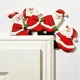 thumbnail image 4 of Adorno de marco de puerta de Navidad Adornos navideños de madera de Papá Noel Feliz Año Nuevo 2025 Marco de puerta Adorno de madera Decoración navideña, 4 of 5