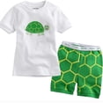 thumbnail image 2 of Conjuntos de ropa de pijamas para niños - Dibujos animados de verano para niños impresos esquí esquí Gafas de esquí, 2 of 5