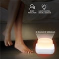 thumbnail image 2 of Luz Nocturna Inteligente Cuerpo De Inducción Luz De Mesa Pequeña Luz Colorida Atmósfera Luz Nocturna Con Modo Bluetooth Temporización De Atenuación Continua Para El Dormitorio Del Pasillo Eigraketly HA019505-00, 2 of 7