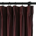 thumbnail image 2 of TWOPAGES 52"x102" Pinch Pleat Printed Velvet Drape Soft Privacy Curtain for Kids Room, 1 Panel, Wine, 2 of 6