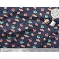 thumbnail image 3 of Soimoi Poly Georgette Fabric Cake Slice & Coffee Beverages Print Sewing Fabric Yard 52 Inch Wide, 3 of 3