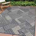 thumbnail image 3 of Erbanica Quick Dry Indoor Outdoor Area Rug, 9 ft x 12 ft, High Low Texture, Easy Maintenance, 3 of 8
