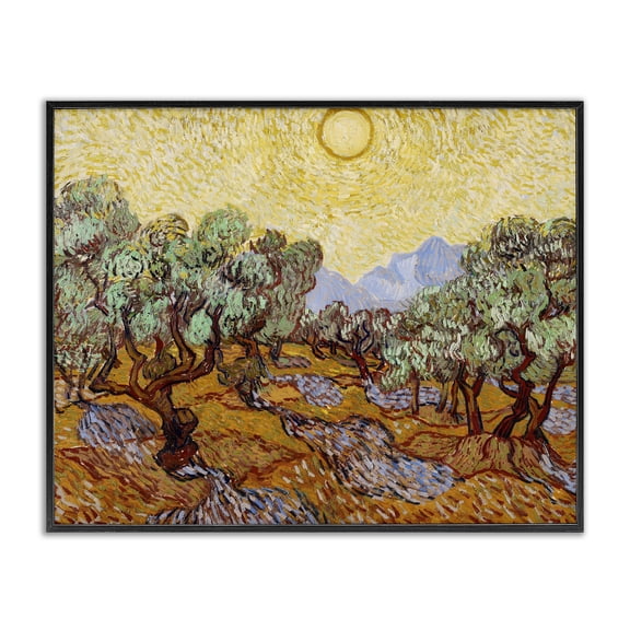 Stupell Industries Olive Trees Van Gogh Black Framed Giclee Art, design by Vincent Van Gogh