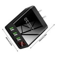 QC3 0 3USB Digital Display Fast Charging Mobile Phone Charger Port With qc3-0-3usb-digital-display-fast-charging-mobile-phone-charger-port-with